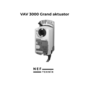 VAV 3000 Grand aktuator